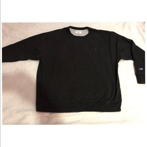Black Champion Crewneck